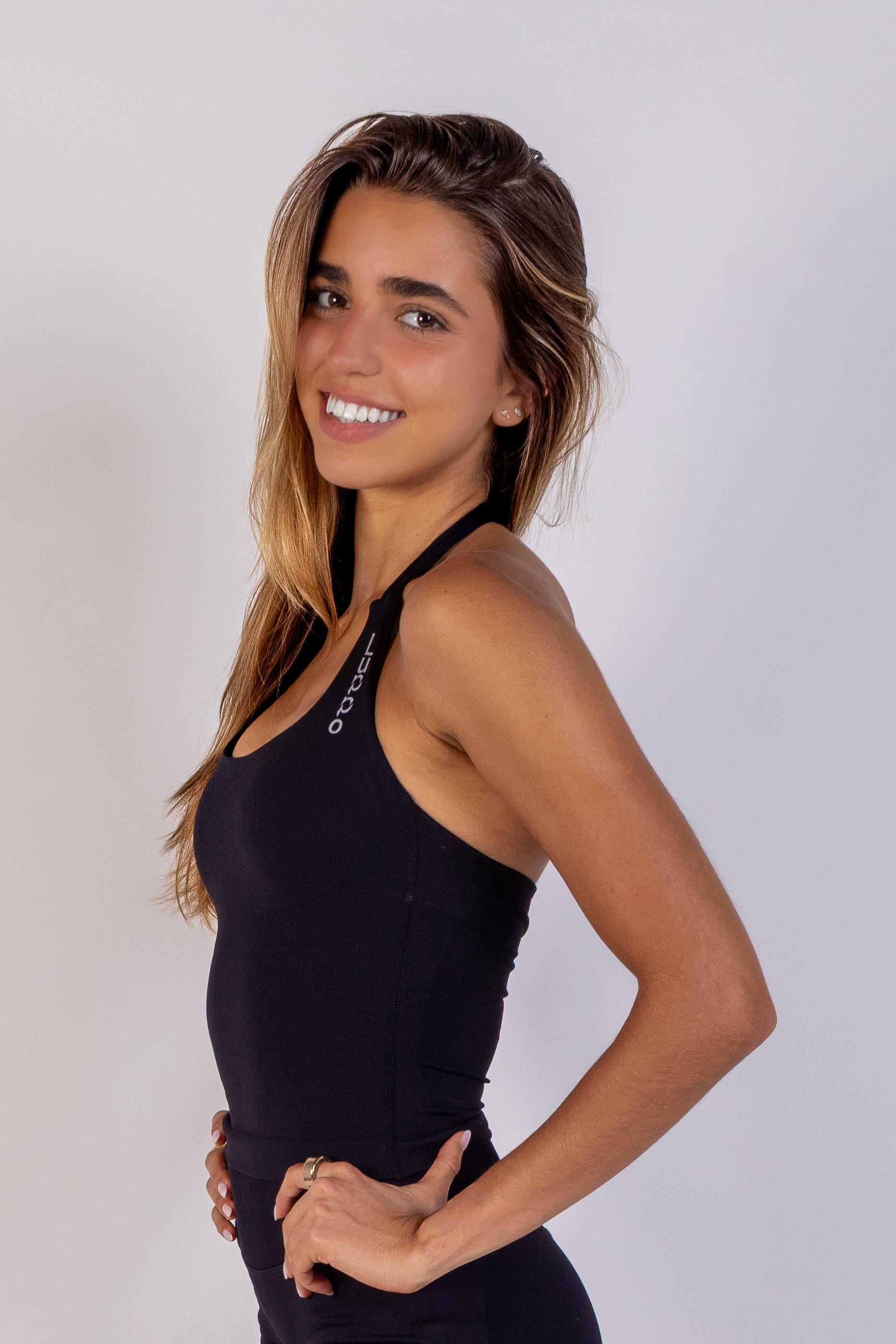 Ivory Sculpt Halter Top