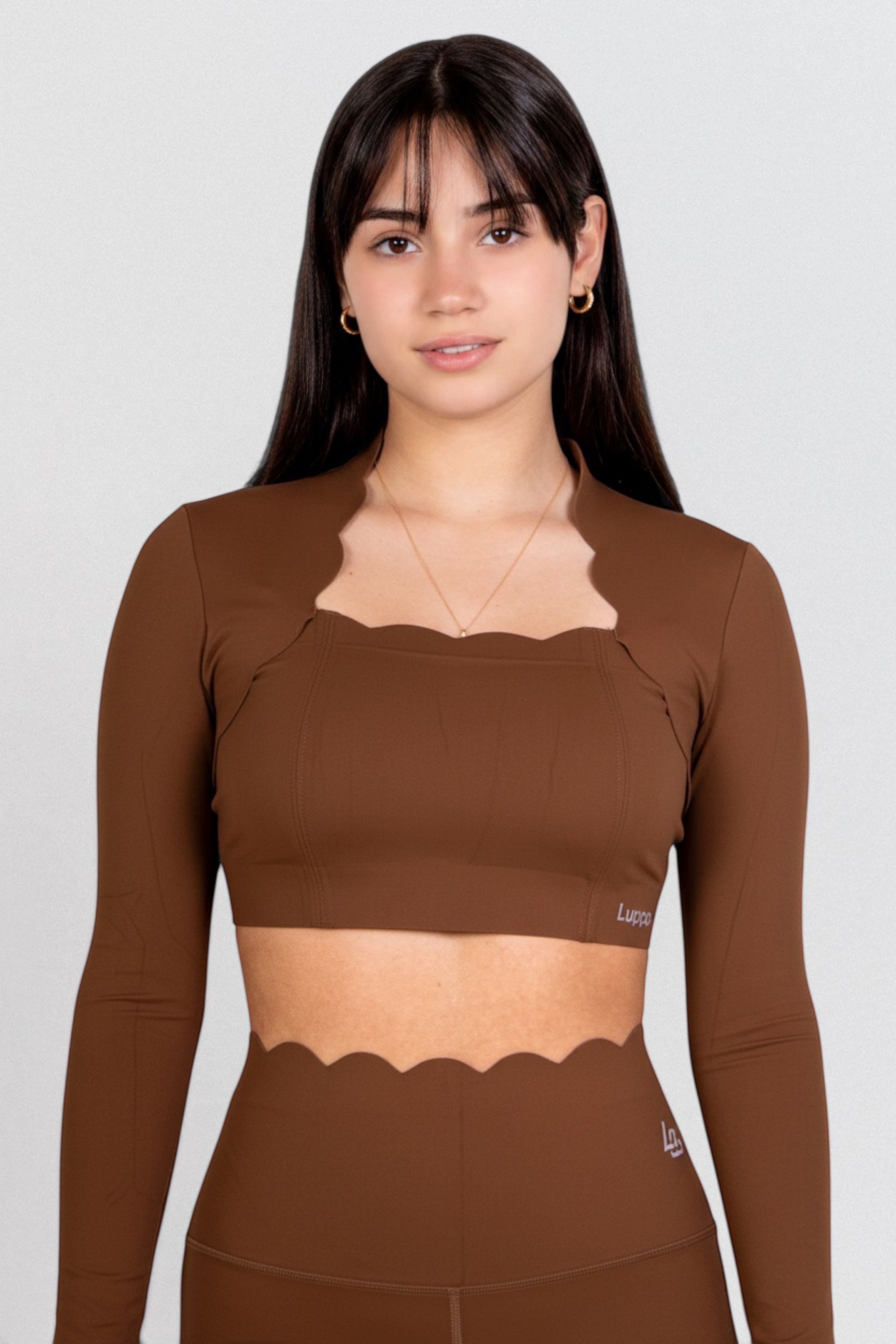 Ivory Wave Long Sleeve Top