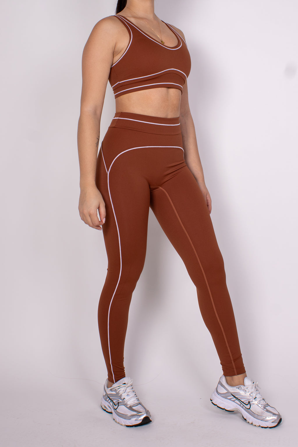 Ivory Contour Line Leggings