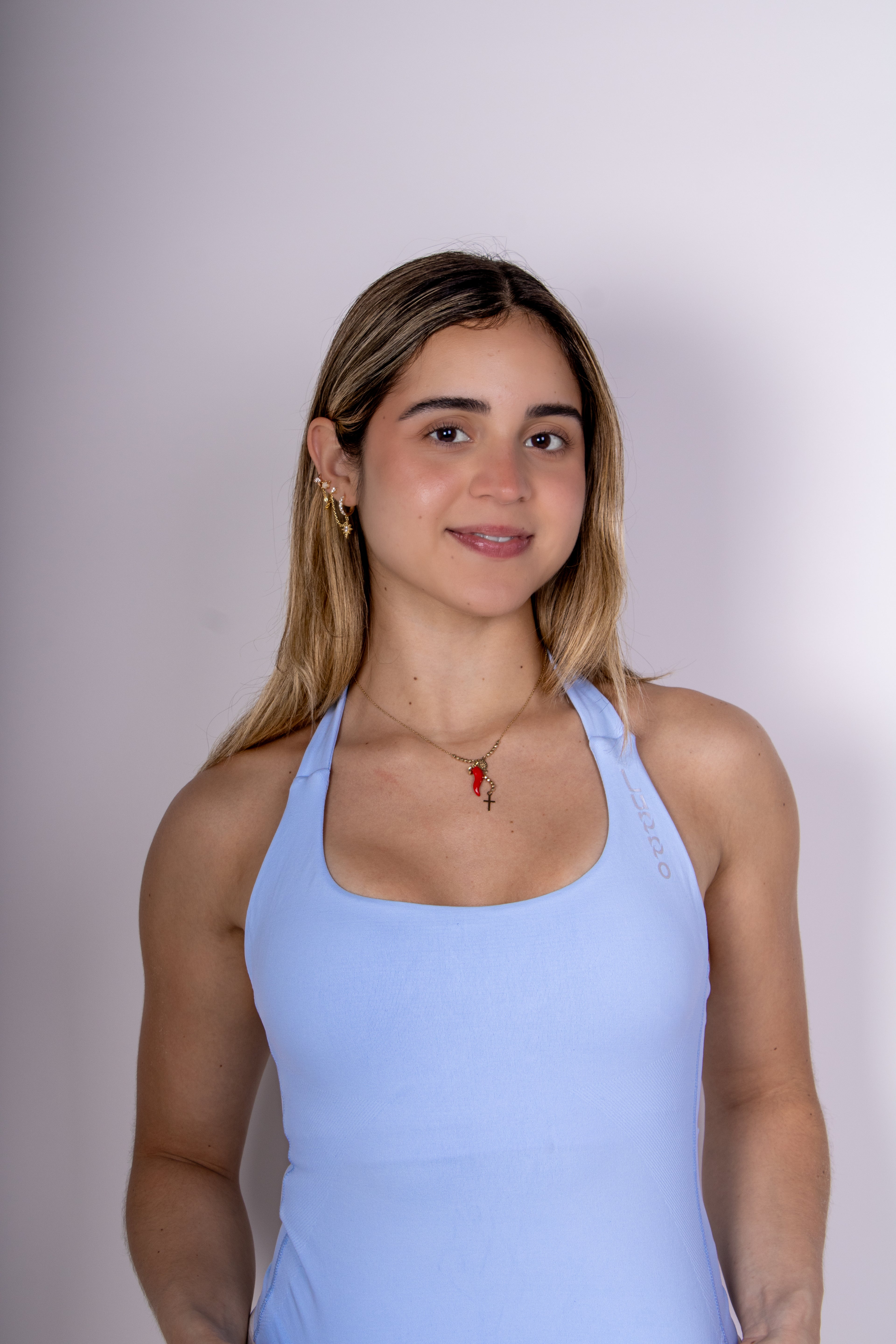 Ivory Sculpt Halter Top