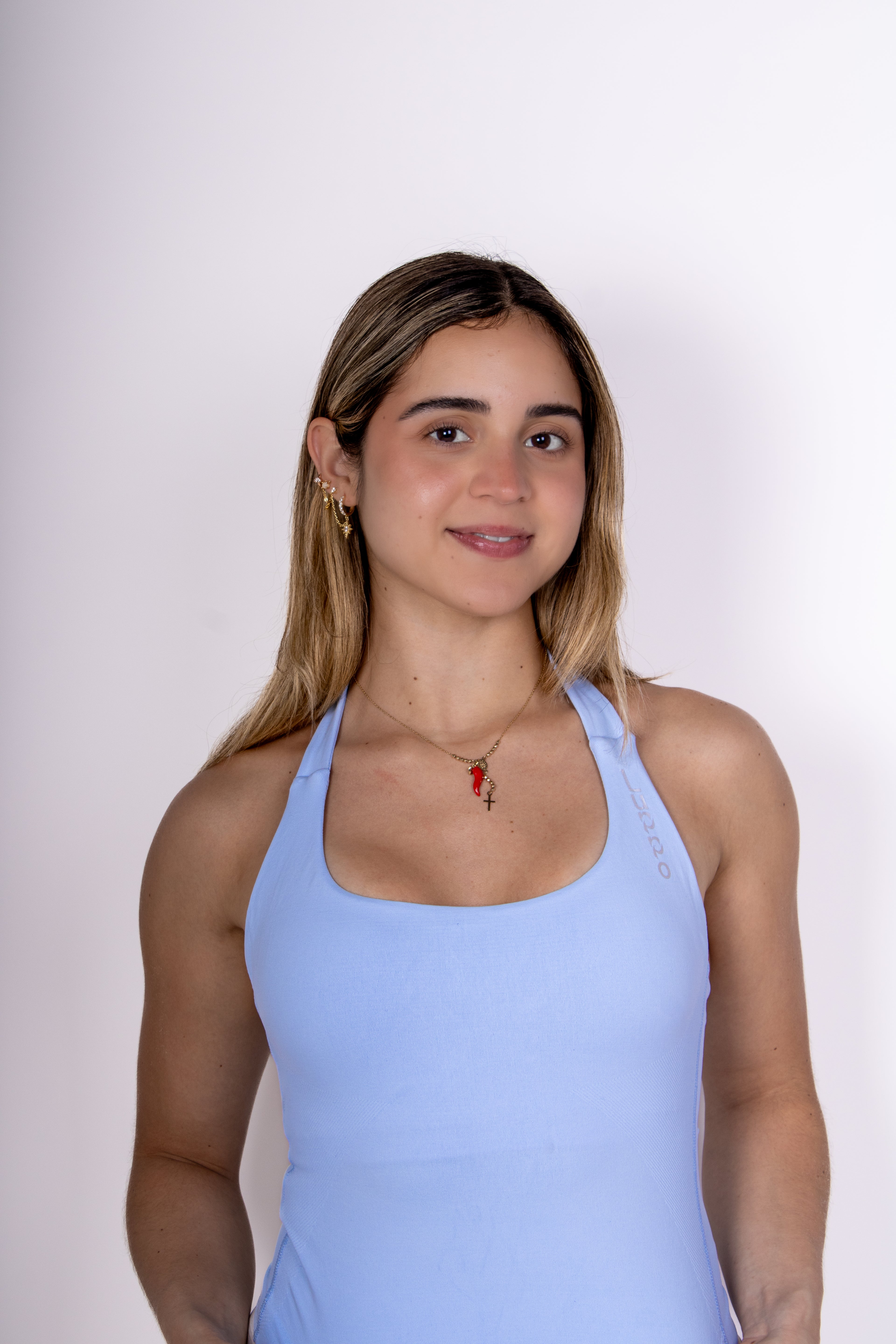 Ivory Sculpt Halter Top