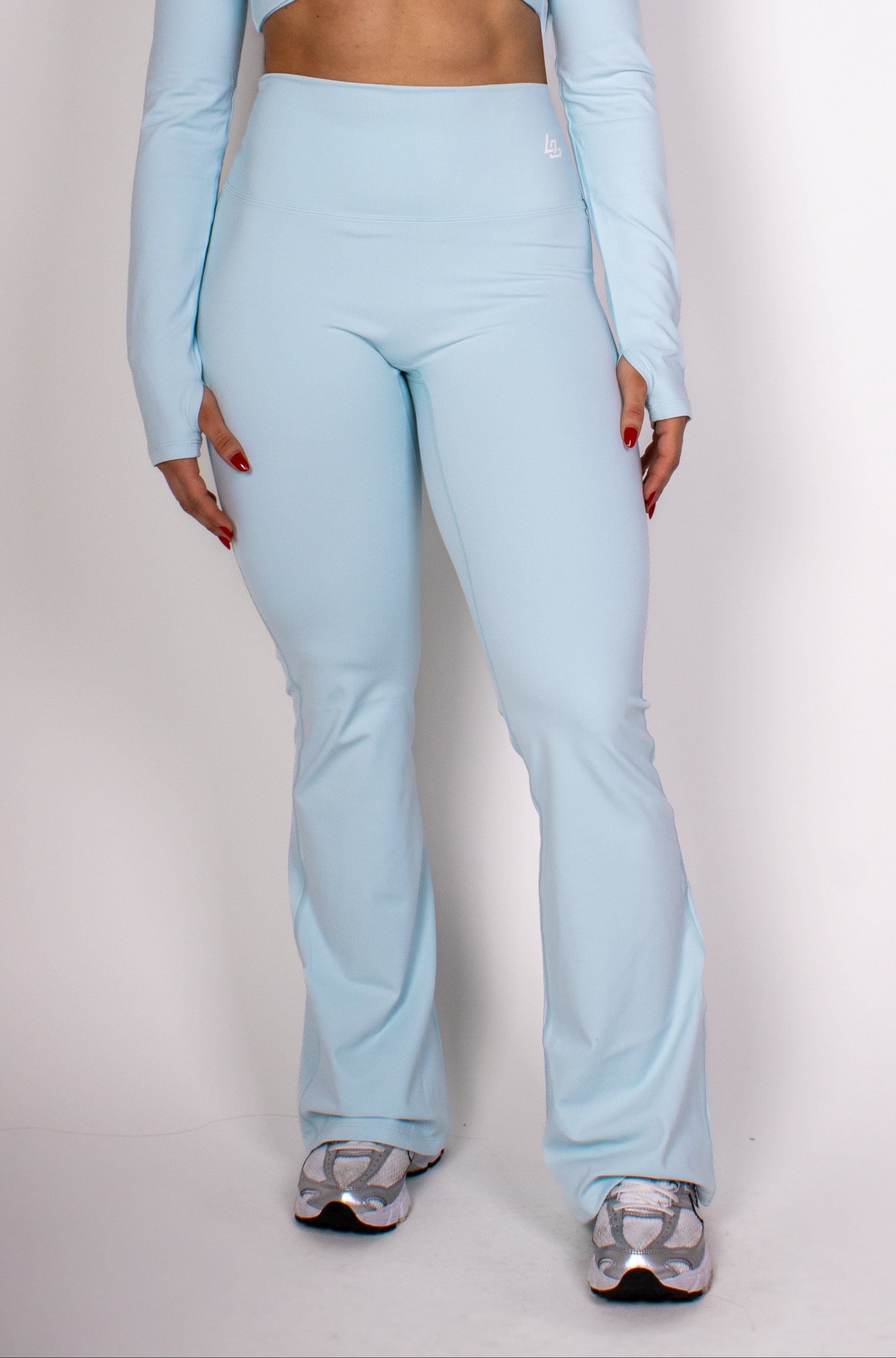 Ivory Twist Flare Leggings