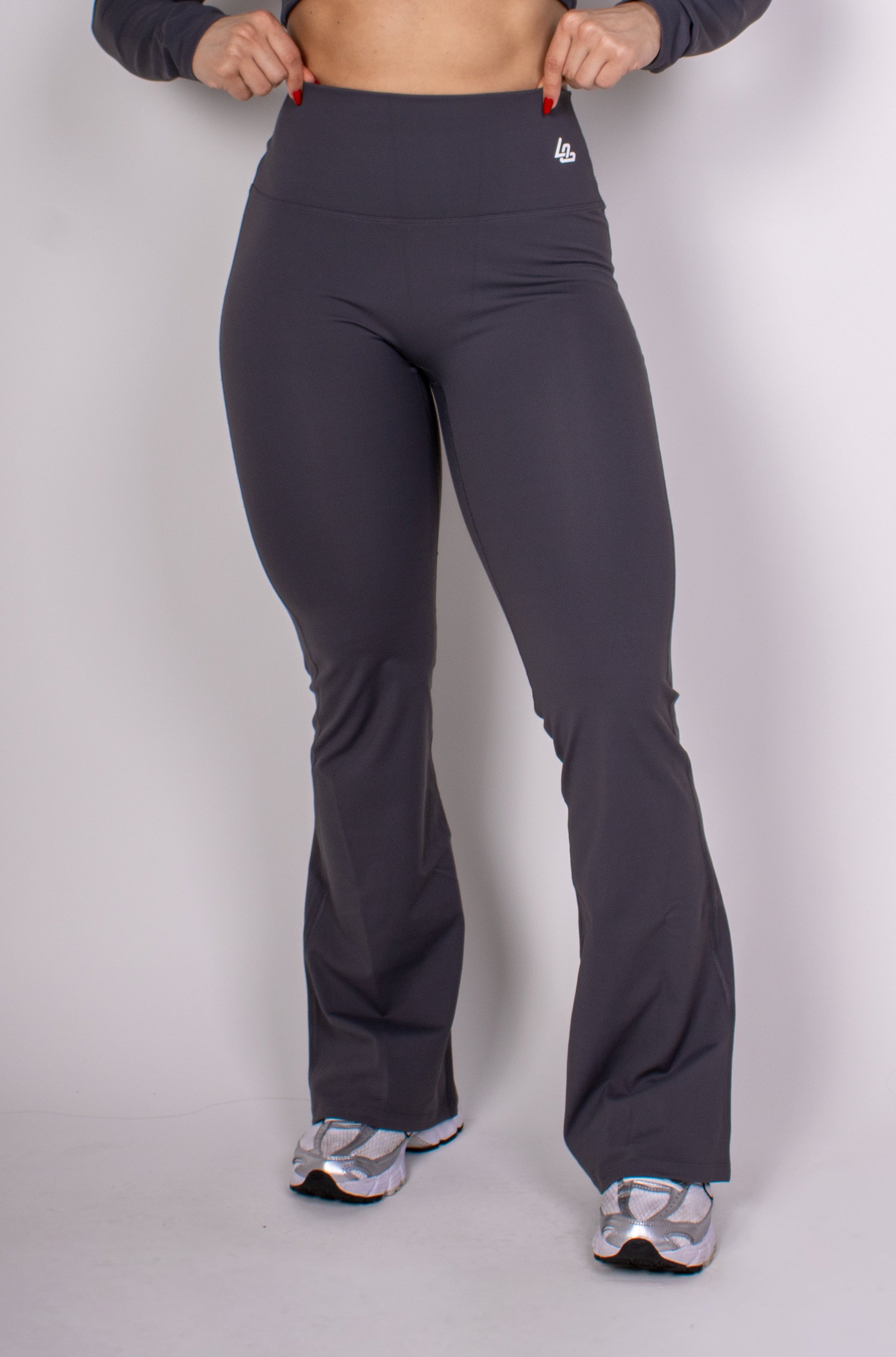 Ivory Twist Flare Leggings