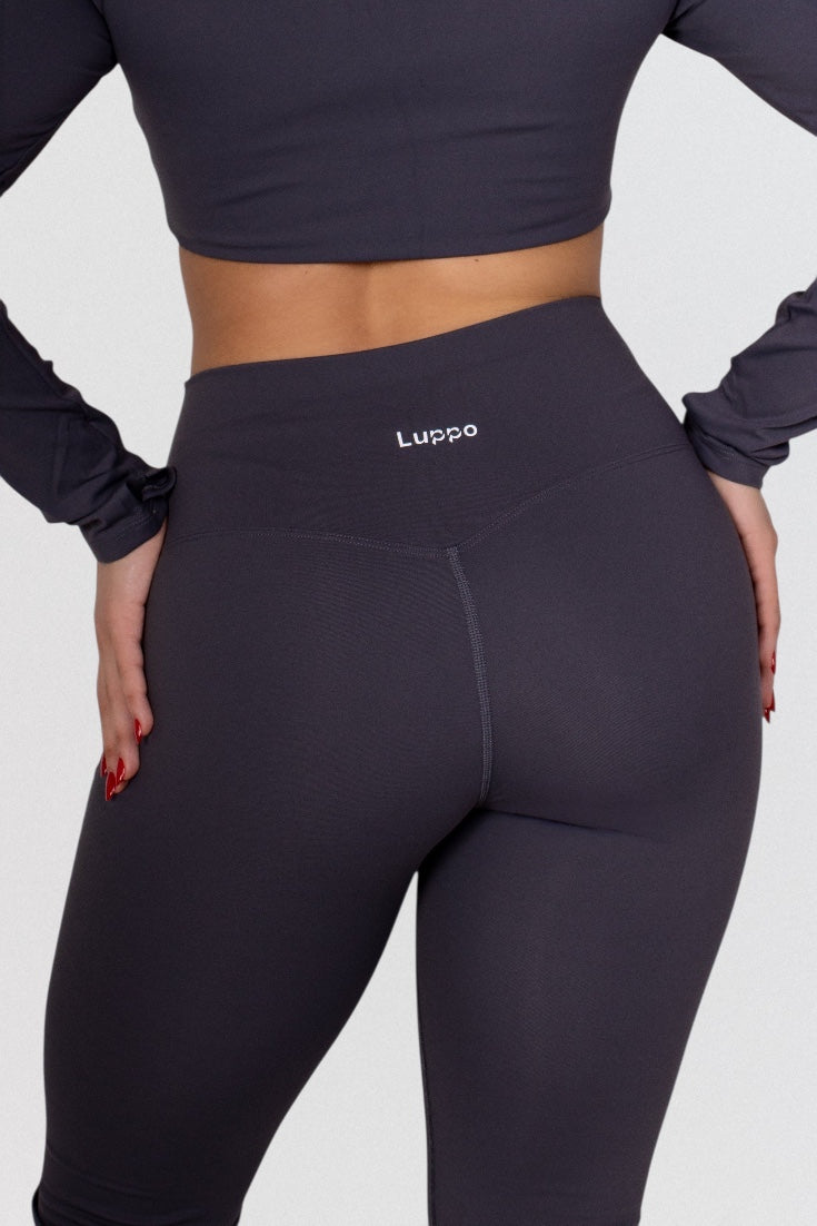 Ivory Twist Flare Leggings